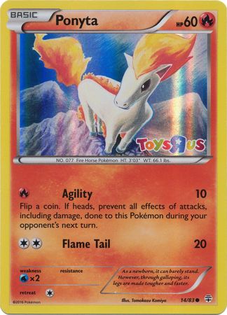 Ponyta (14/83) (Toys R Us Promo) [XY: Generations] | Rock City Comics