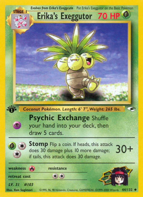 Erika's Exeggutor (44/132) [Gym Heroes 1st Edition] | Rock City Comics