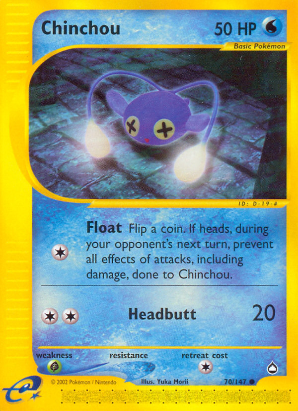 Chinchou (70/147) [Aquapolis] | Rock City Comics