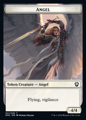 Kavu // Angel Double-sided Token [Dominaria United Commander Tokens] | Rock City Comics