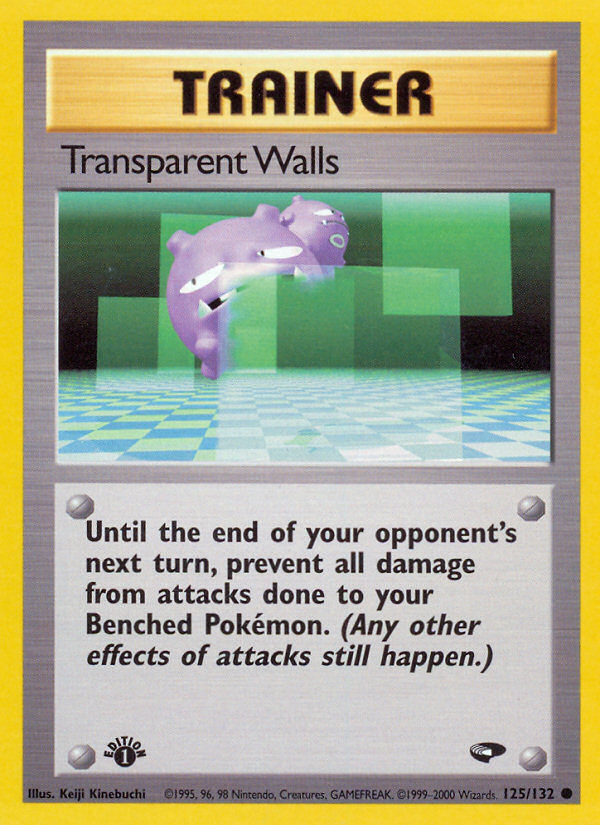 Transparent Walls (125/132) [Gym Challenge 1st Edition] | Rock City Comics