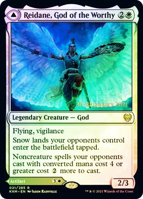 Reidane, God of the Worthy // Valkmira, Protector's Shield [Kaldheim Prerelease Promos] | Rock City Comics