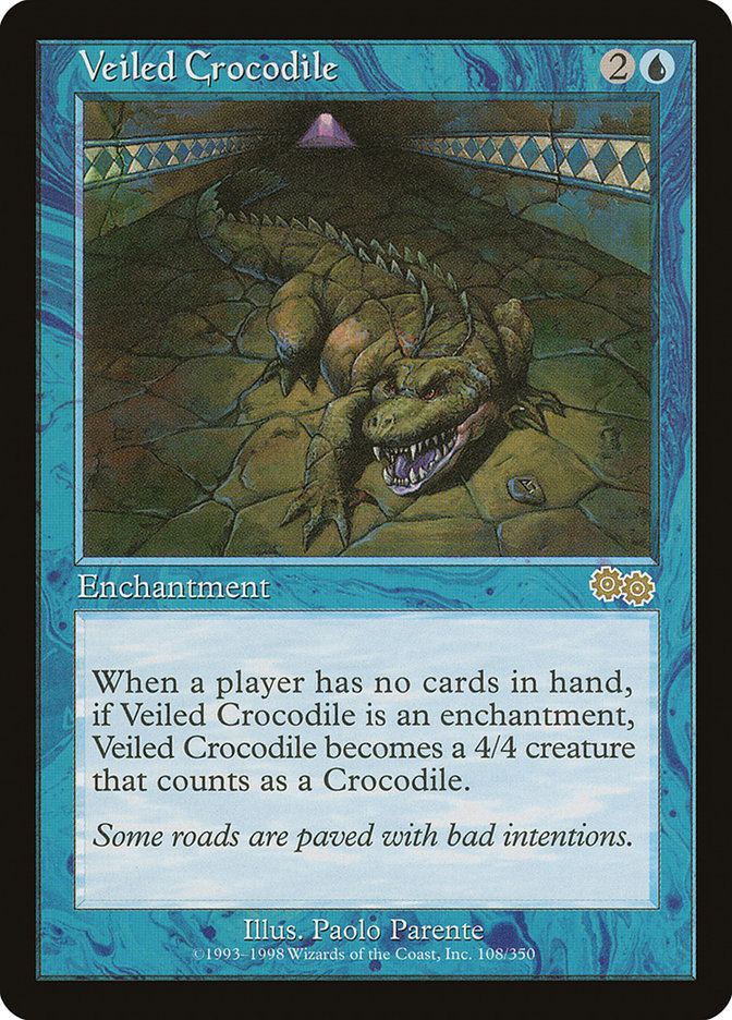 Veiled Crocodile [Urza's Saga] | Rock City Comics