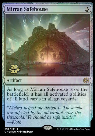 Mirran Safehouse [Phyrexia: All Will Be One Prerelease Promos] | Rock City Comics