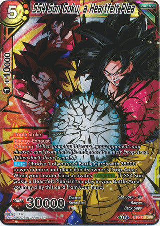 SS4 Son Goku, a Heartfelt Plea (SPR) [BT8-110] | Rock City Comics