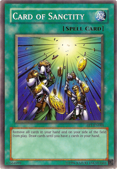 Card of Sanctity (Kids WB Duel of Destiny Promo) [EP1-EN000] Common | Rock City Comics