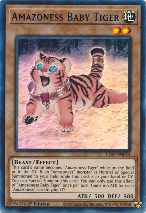 Amazoness Baby Tiger (Purple) [LDS1-EN023] Ultra Rare | Rock City Comics