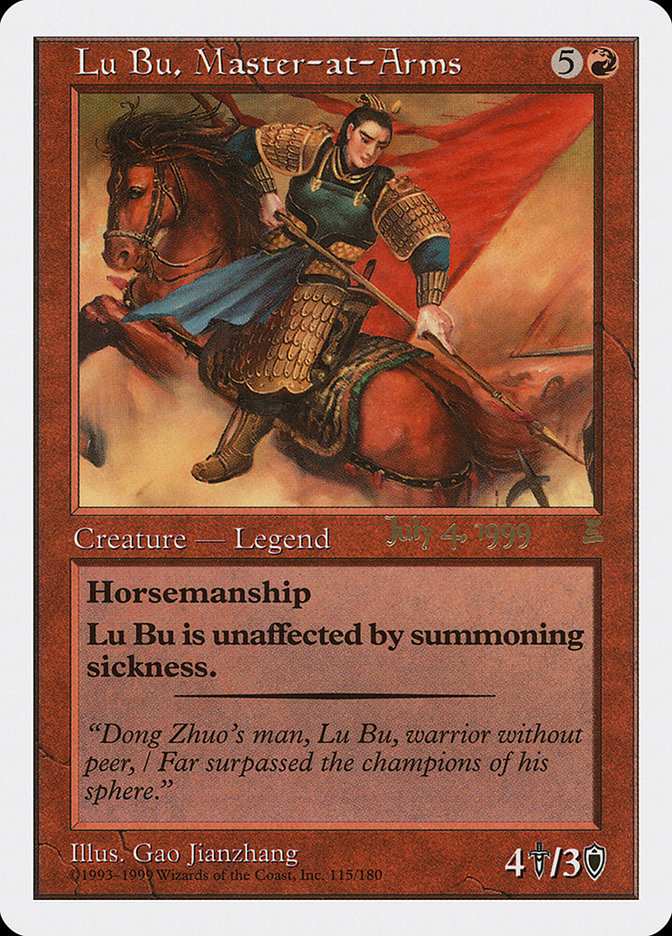 Lu Bu, Master-at-Arms (July 4, 1999) [Portal Three Kingdoms Promos] | Rock City Comics