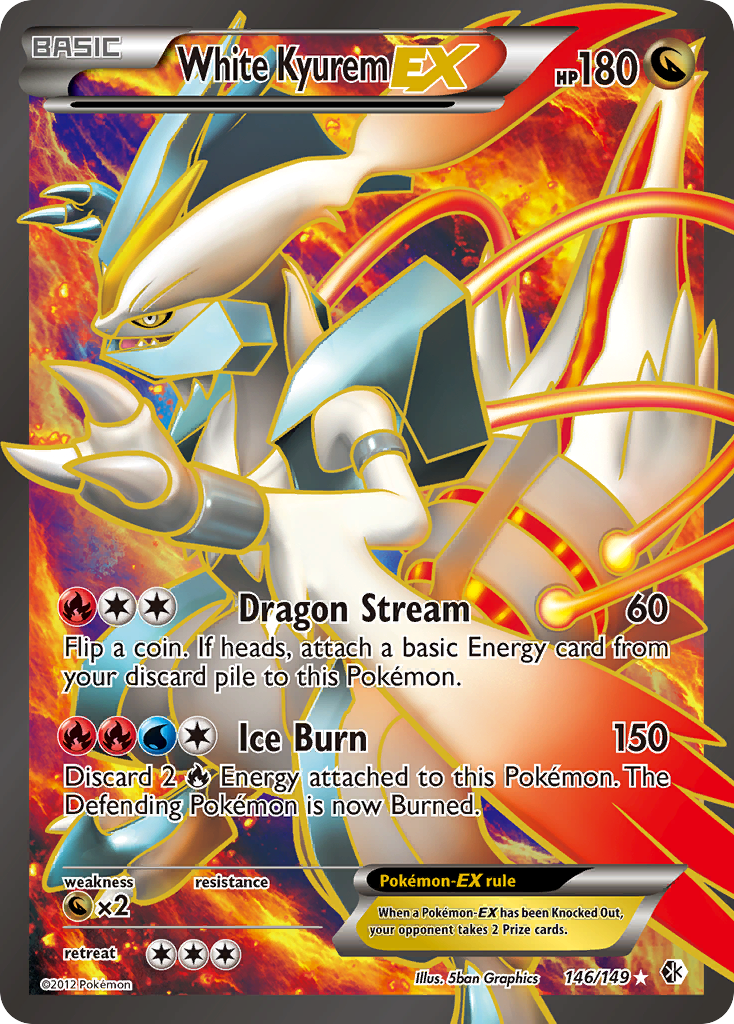 White Kyurem EX (146/149) [Black & White: Boundaries Crossed] | Rock City Comics