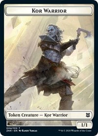 Kor Warrior // Plant Double-sided Token [Zendikar Rising Tokens] | Rock City Comics