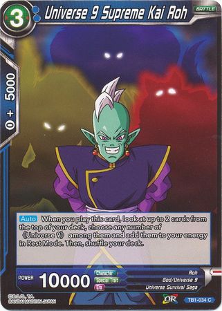 Universe 9 Supreme Kai Roh [TB1-034] | Rock City Comics