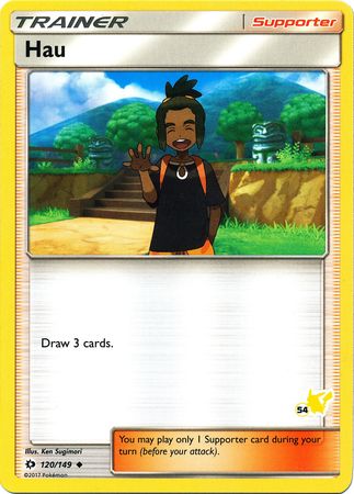 Hau (120/149) (Pikachu Stamp #54) [Battle Academy 2020] | Rock City Comics