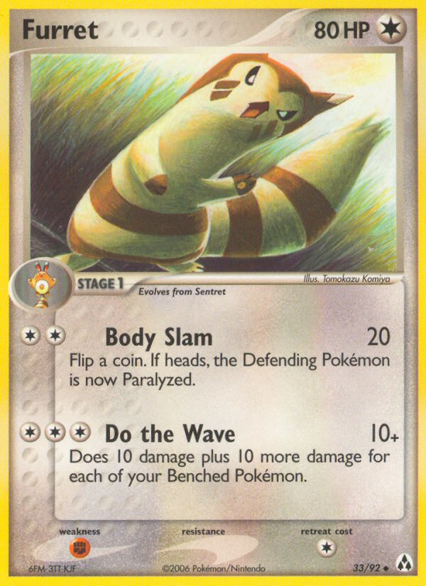 Furret (33/92) [EX: Legend Maker] | Rock City Comics