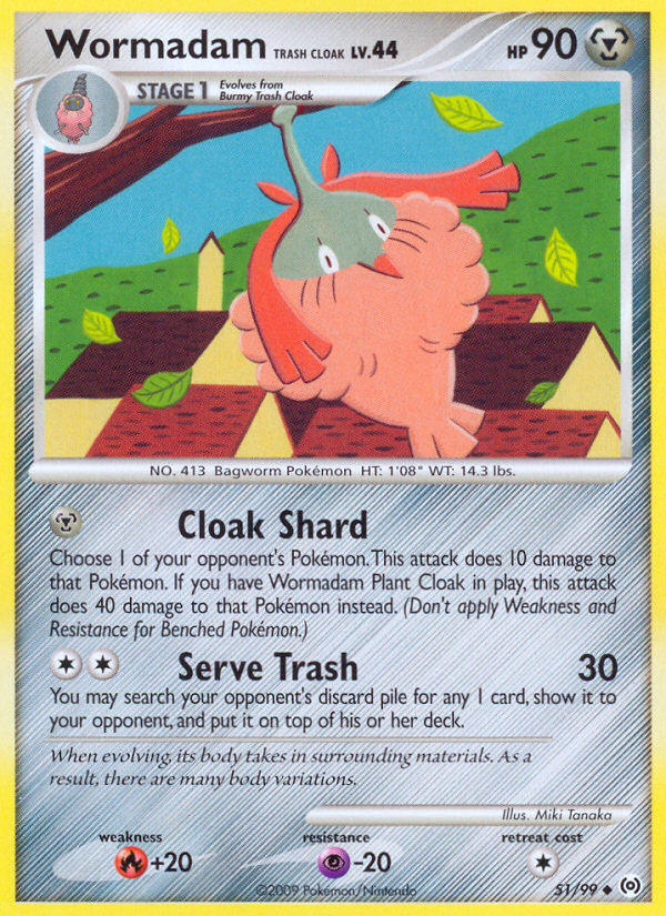 Wormadam Trash Cloak (51/99) [Platinum: Arceus] | Rock City Comics