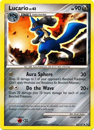 Lucario (53/127) (Prerelease Promo) [Diamond & Pearl: Black Star Promos] | Rock City Comics