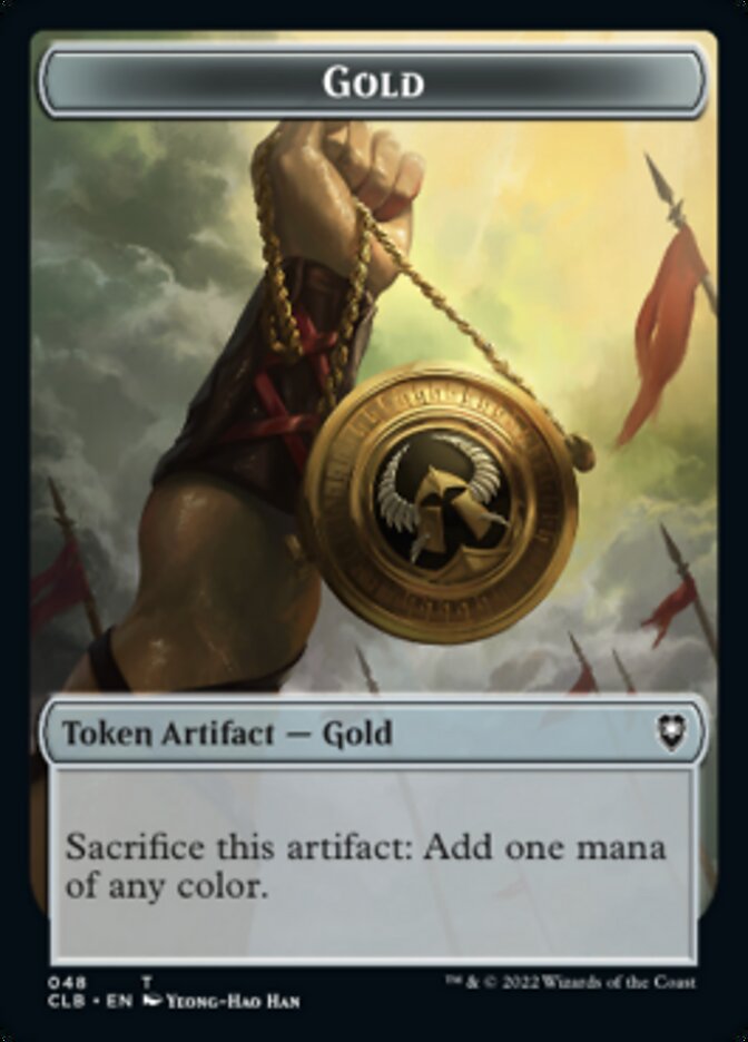 Gold // Dragon Double-sided Token [Commander Legends: Battle for Baldur's Gate Tokens] | Rock City Comics