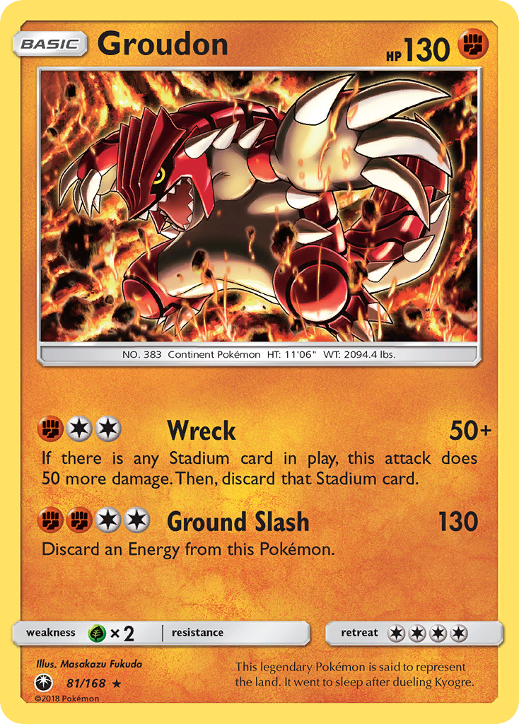 Groudon (81/168) [Sun & Moon: Celestial Storm] | Rock City Comics