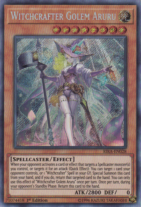 Witchcrafter Golem Aruru [RIRA-EN028] Secret Rare | Rock City Comics