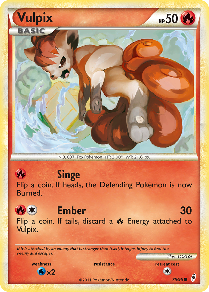 Vulpix (75/95) [HeartGold & SoulSilver: Call of Legends] | Rock City Comics