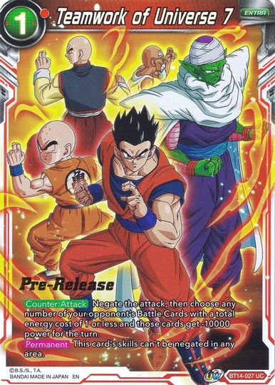 Teamwork of Universe 7 (BT14-027) [Cross Spirits Prerelease Promos] | Rock City Comics