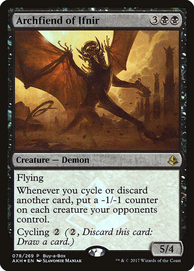 Archfiend of Ifnir (Buy-A-Box) [Amonkhet Promos] | Rock City Comics