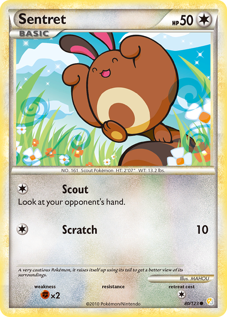 Sentret (80/123) [HeartGold & SoulSilver: Base Set] | Rock City Comics