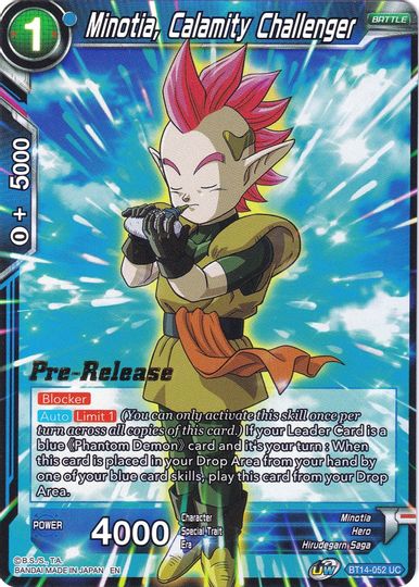 Minotia, Calamity Challenger (BT14-052) [Cross Spirits Prerelease Promos] | Rock City Comics