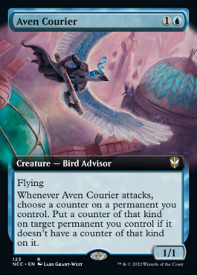 Aven Courier (Extended Art) [Streets of New Capenna Commander] | Rock City Comics