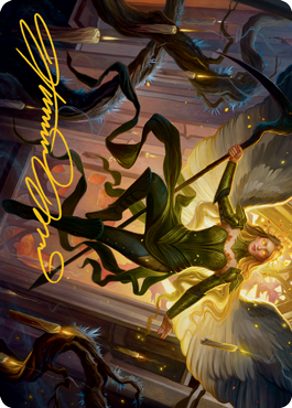 Sigarda, Champion of Light Art Card (Gold-Stamped Signature) [Innistrad: Midnight Hunt Art Series] | Rock City Comics