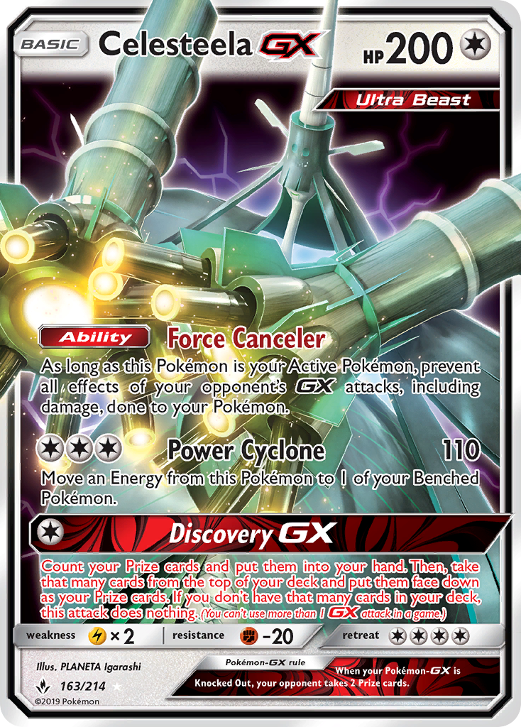 Celesteela GX (163/214) [Sun & Moon: Unbroken Bonds] | Rock City Comics