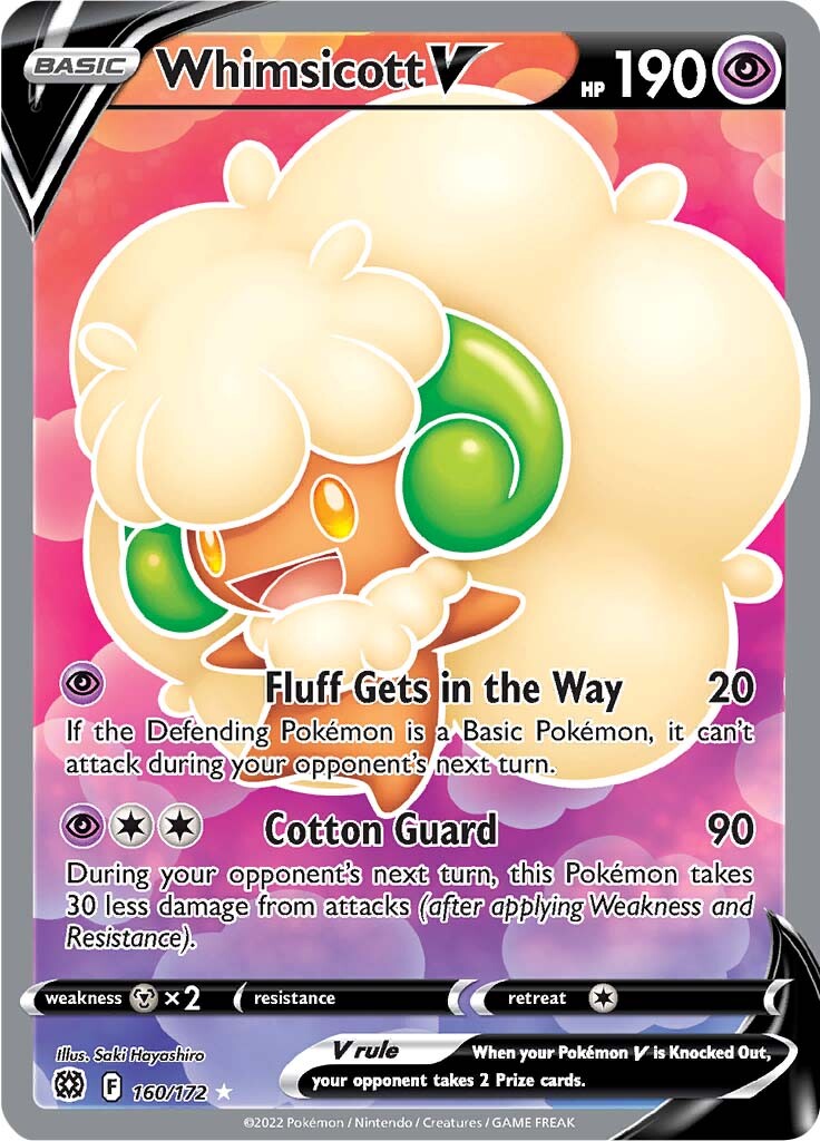 Whimsicott V (160/172) [Sword & Shield: Brilliant Stars] | Rock City Comics