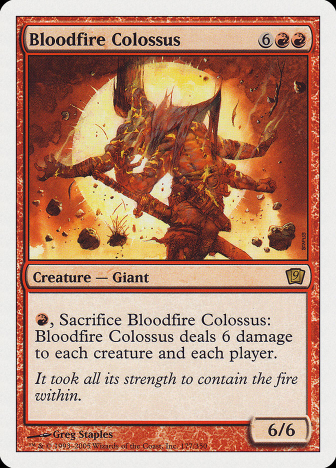 Bloodfire Colossus [Ninth Edition] | Rock City Comics