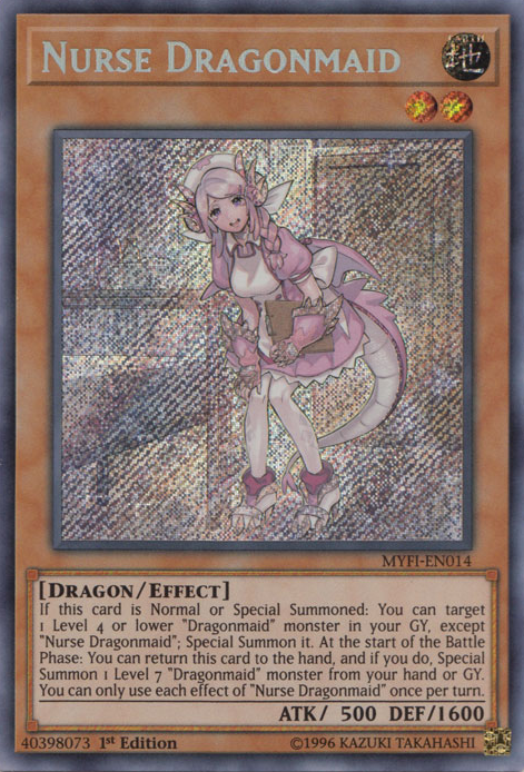 Nurse Dragonmaid [MYFI-EN014] Secret Rare | Rock City Comics