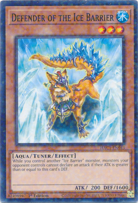 Defender of the Ice Barrier (Duel Terminal) [HAC1-EN043] Common | Rock City Comics