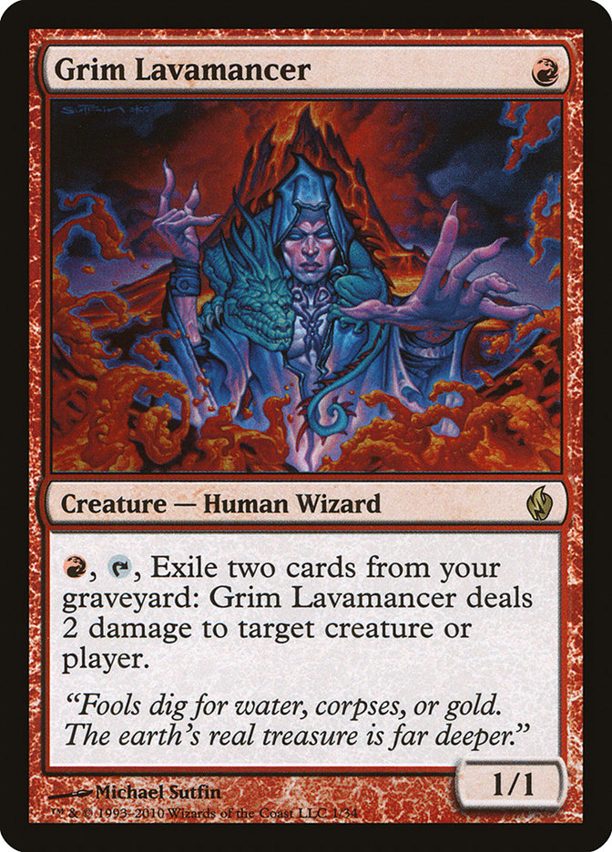 Grim Lavamancer [Premium Deck Series: Fire and Lightning] | Rock City Comics