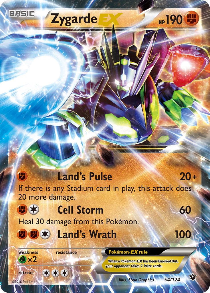 Zygarde EX (54/124) [XY: Fates Collide] | Rock City Comics