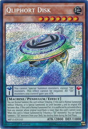 Qliphort Disk [MP15-EN145] Secret Rare | Rock City Comics