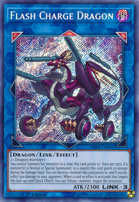 Flash Charge Dragon [BLRR-EN045] Secret Rare | Rock City Comics