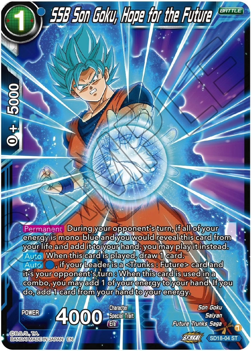 SSB Son Goku, Hope for the Future (SD18-04) [Dawn of the Z-Legends] | Rock City Comics