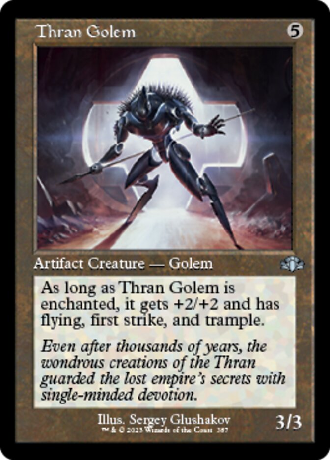 Thran Golem (Retro) [Dominaria Remastered] | Rock City Comics