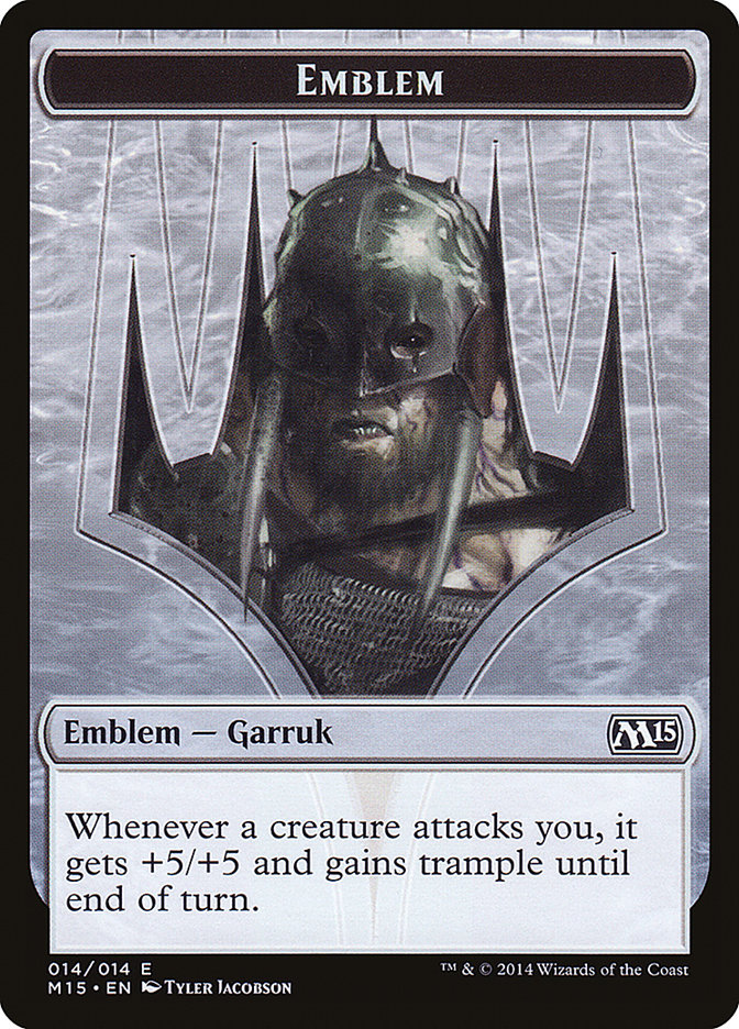 Garruk, Apex Predator Emblem [Magic 2015 Tokens] | Rock City Comics