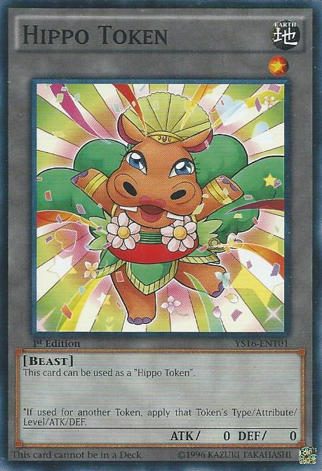 Hippo Token (Orange) [YS16-ENT01] Common | Rock City Comics