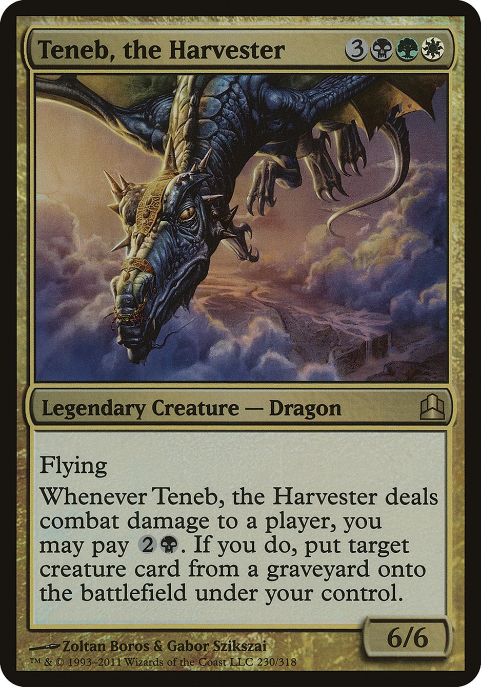 Teneb, the Harvester (Oversized) [Commander 2011 Oversized] | Rock City Comics