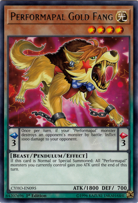 Performapal Gold Fang [CYHO-EN095] Rare | Rock City Comics