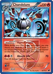 Chandelure (16/116) (Theme Deck Exclusive) [Black & White: Plasma Freeze] | Rock City Comics