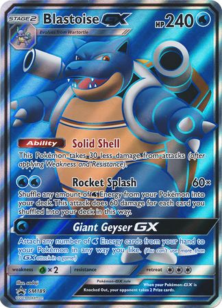 Blastoise GX (SM189) (Jumbo Card) [Sun & Moon: Black Star Promos] | Rock City Comics