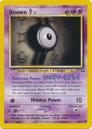 Unown [I] (68/75) [Neo Discovery Unlimited] | Rock City Comics