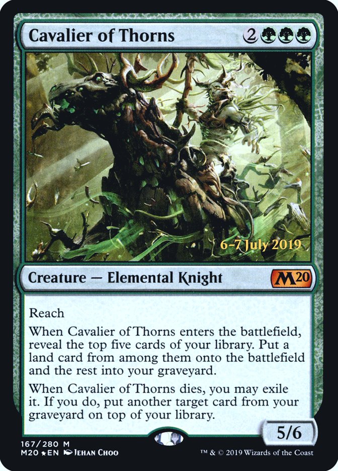 Cavalier of Thorns  [Core Set 2020 Prerelease Promos] | Rock City Comics