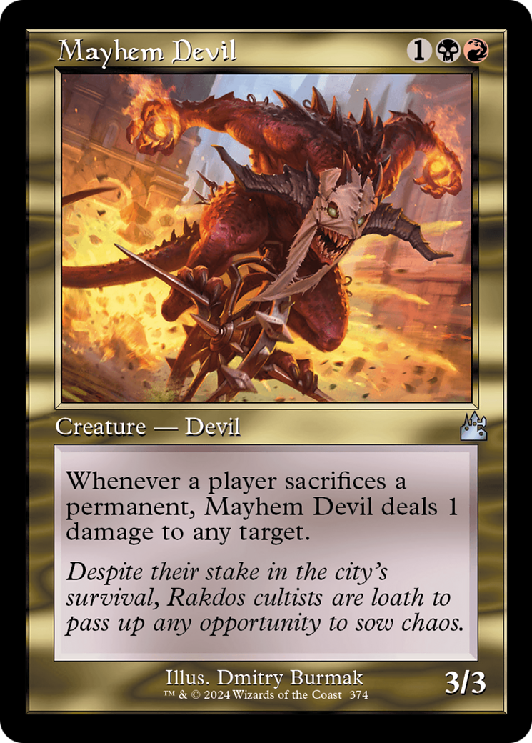 Mayhem Devil (Retro Frame) [Ravnica Remastered] | Rock City Comics