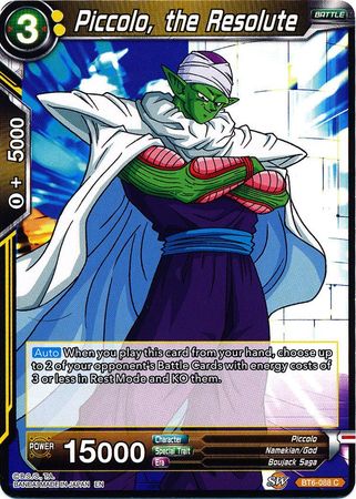 Piccolo, the Resolute [BT6-088] | Rock City Comics